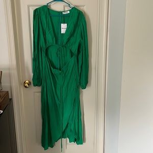 Never worn lightweight dress. The bottom is almost like a wrap dress.